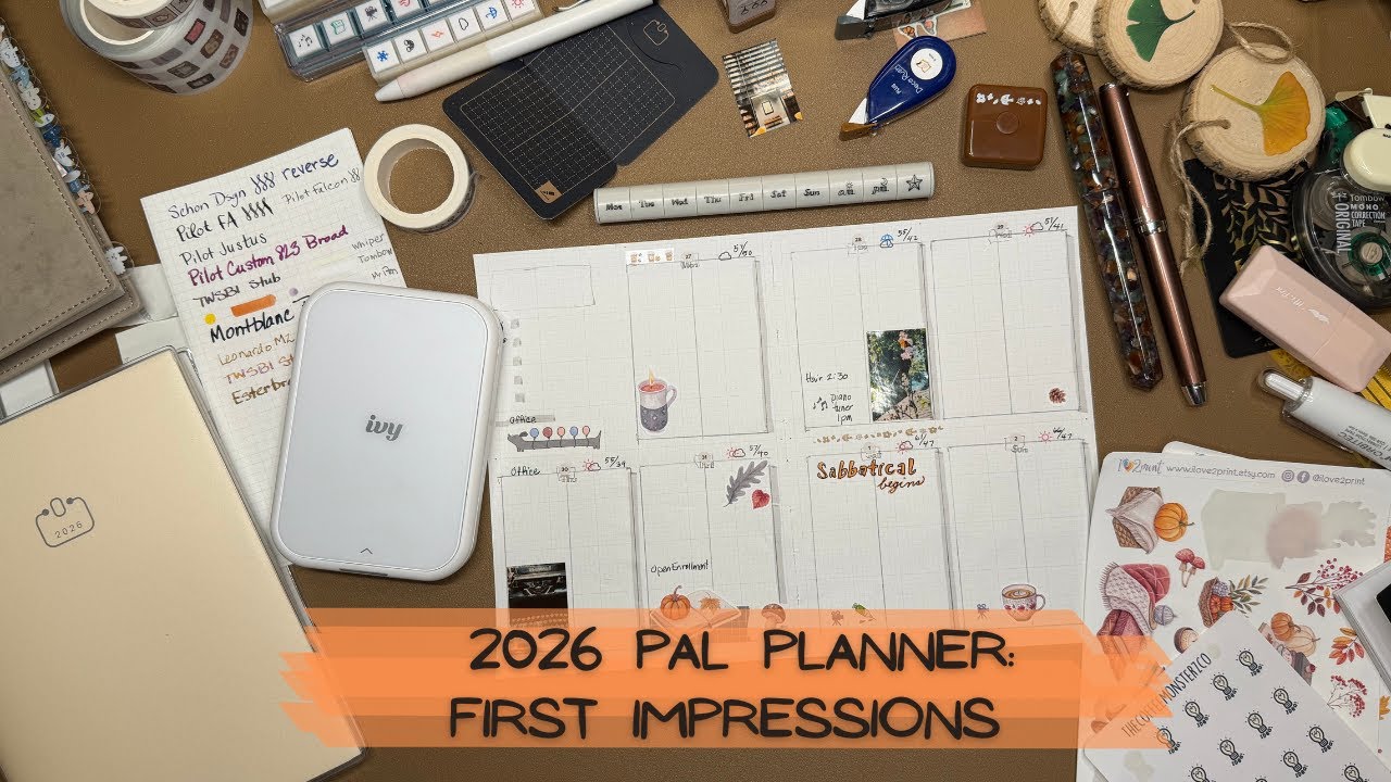 2026 PAL Planner First Impressions // Mock-up testing