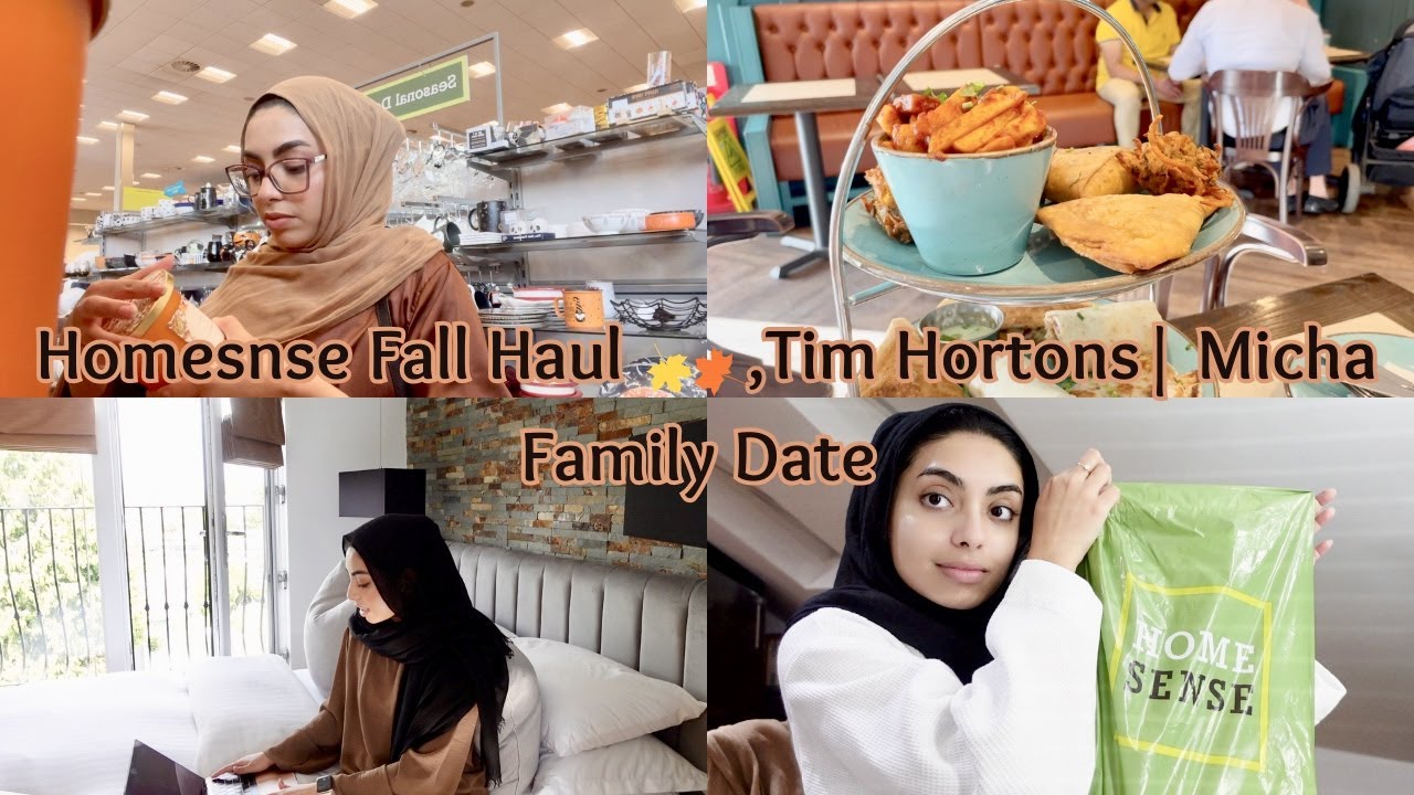 Homesense Fall Haul ,Tim Hortons| Micha Family Date| Morning Cleaning VLOG ♡