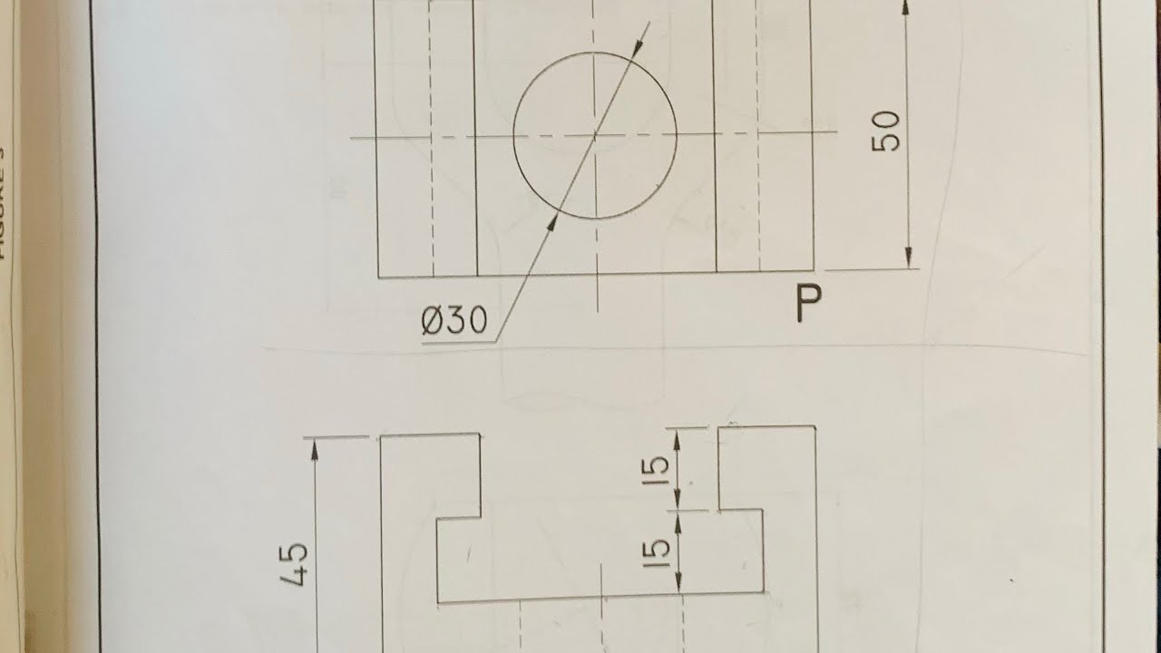 Engineering Drawing N2/Isometric Drawing (13 July 2022)Question 4
