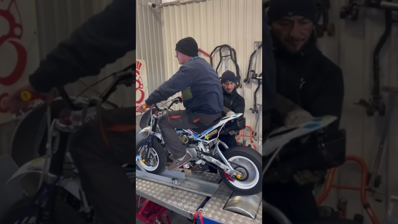 Tuning Pitbike MRF 140 SM Hamownia #shorts