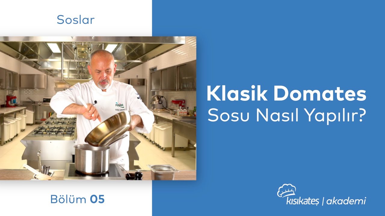 Klasik Domates Sosu Nasıl Yapılır? #kısıkateşakademitv #domatessosu #temelsoslar #sostarifleri