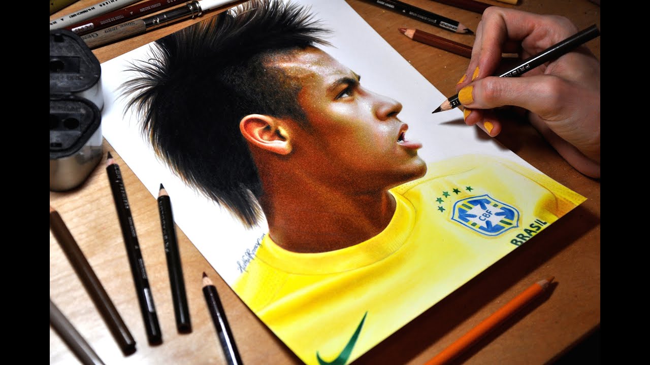 Drawing Neymar Júnior