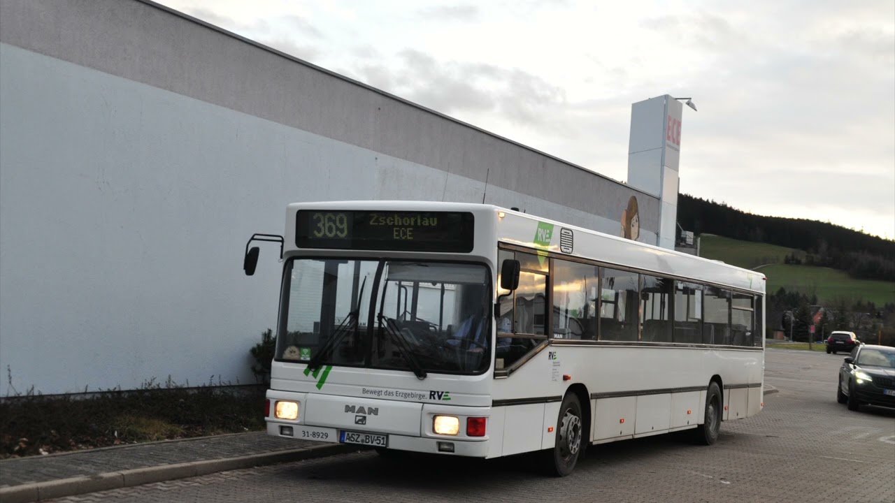 Sound eines MAN EL 262 der RVE Erzgebirge GmbH (Wagen 31-8929/ASZ-BV 51 | Schaltgetriebe)