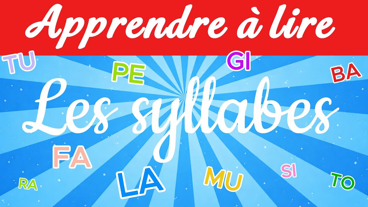 👉 Apprendre à lire les syllabes facilement | Lecture CP Maternelle