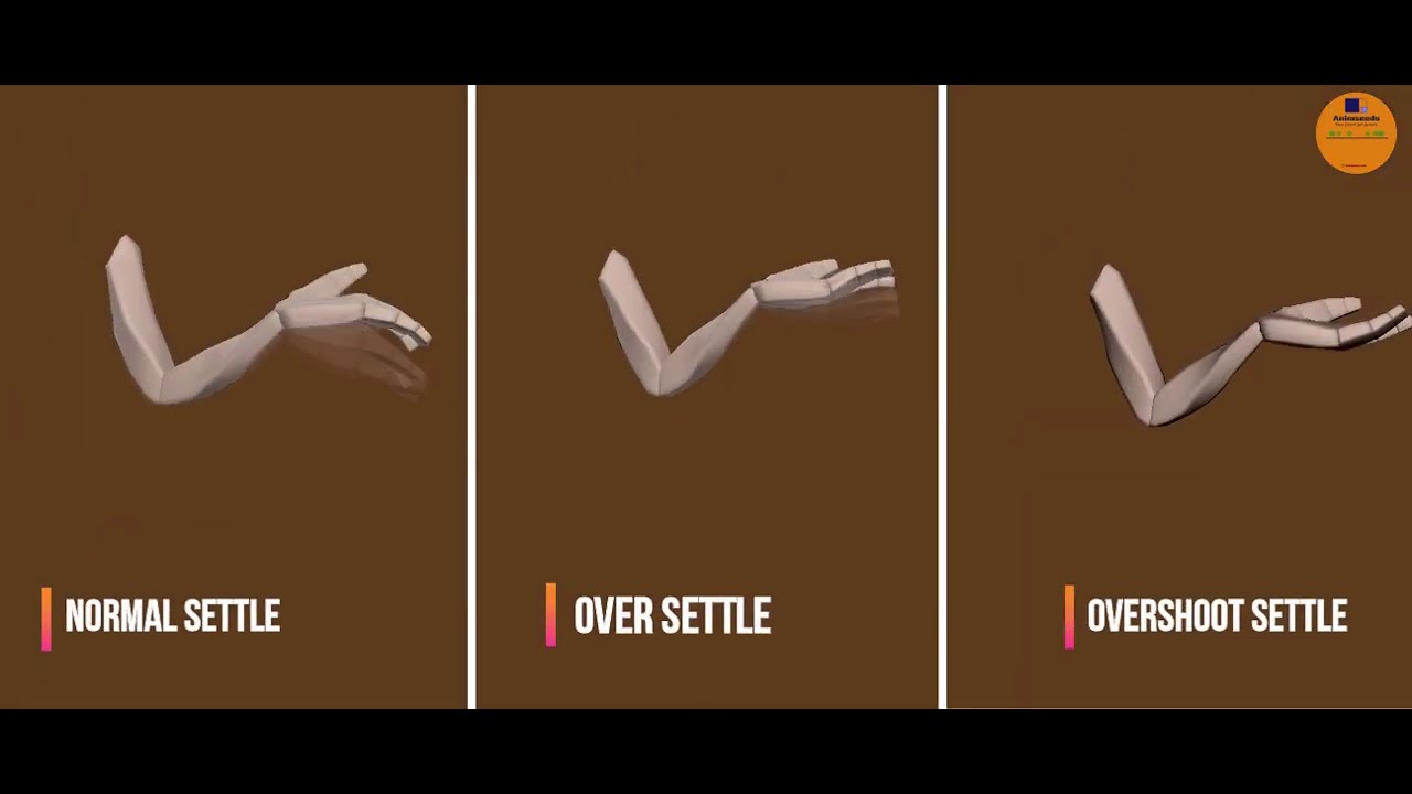 Different types Settle animation tutorial