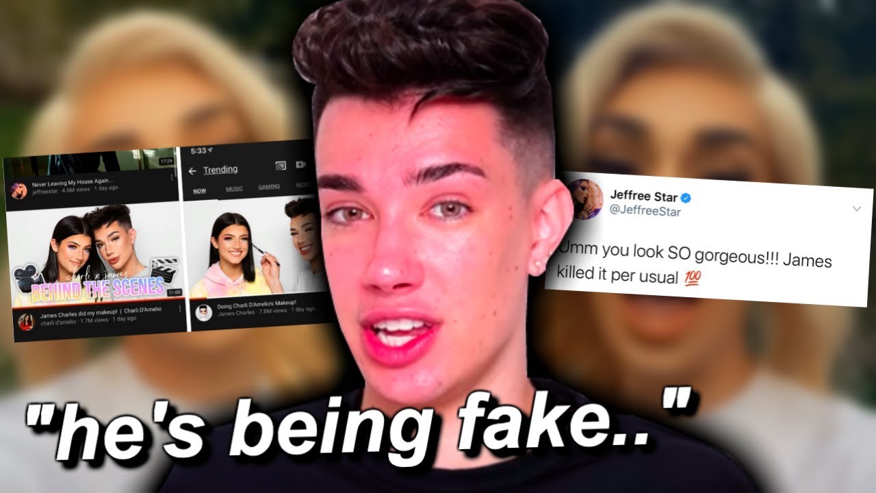 JAMES CHARLES SHADES JEFFREE STAR SUPPORTING HIM!