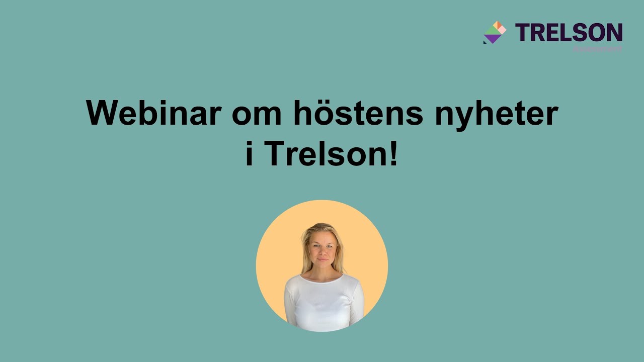 Webinar om höstens nyheter i Trelson – HT2024