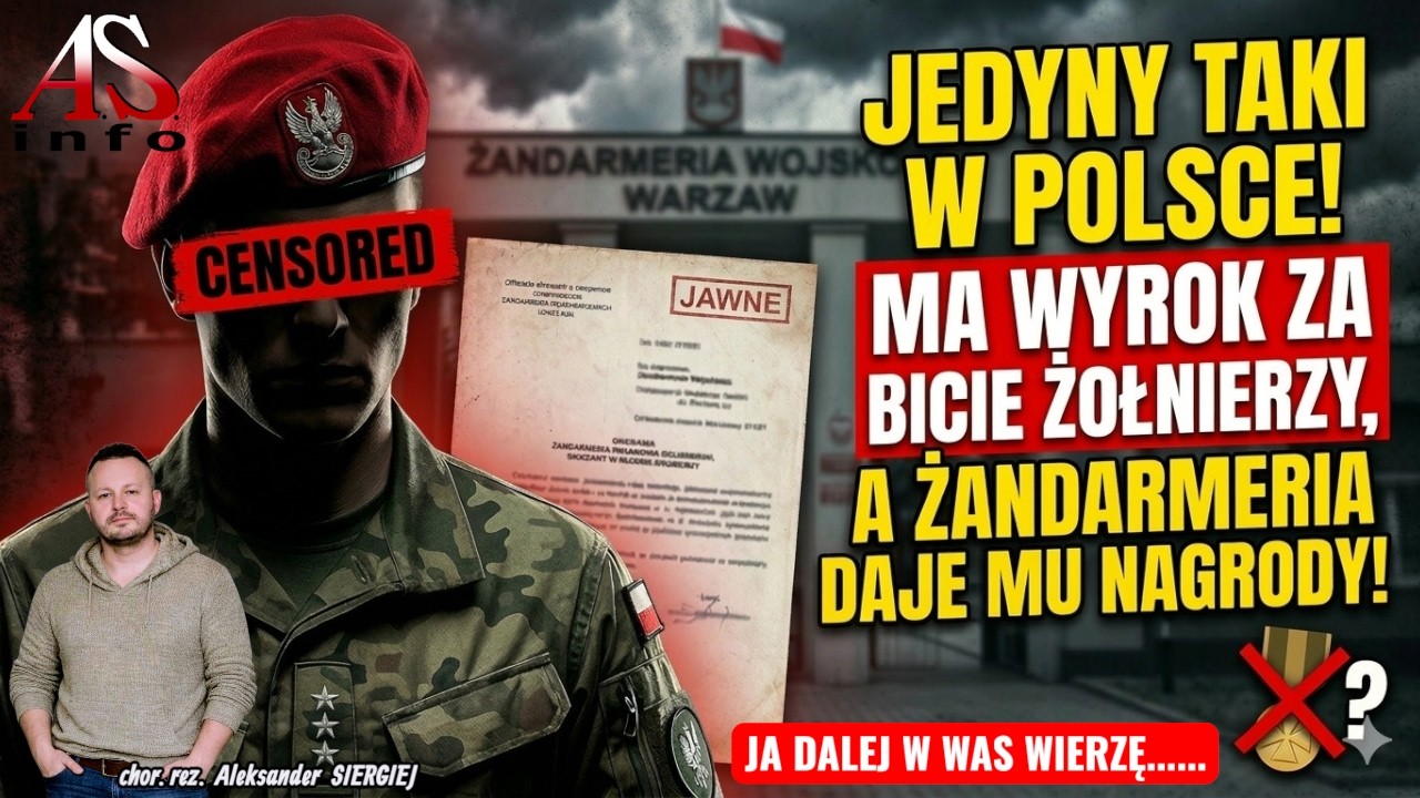 JEDYNY TAKI W POLSCE! Wyrok za bicie kolegów, a on awansuje do Komendy Głównej!