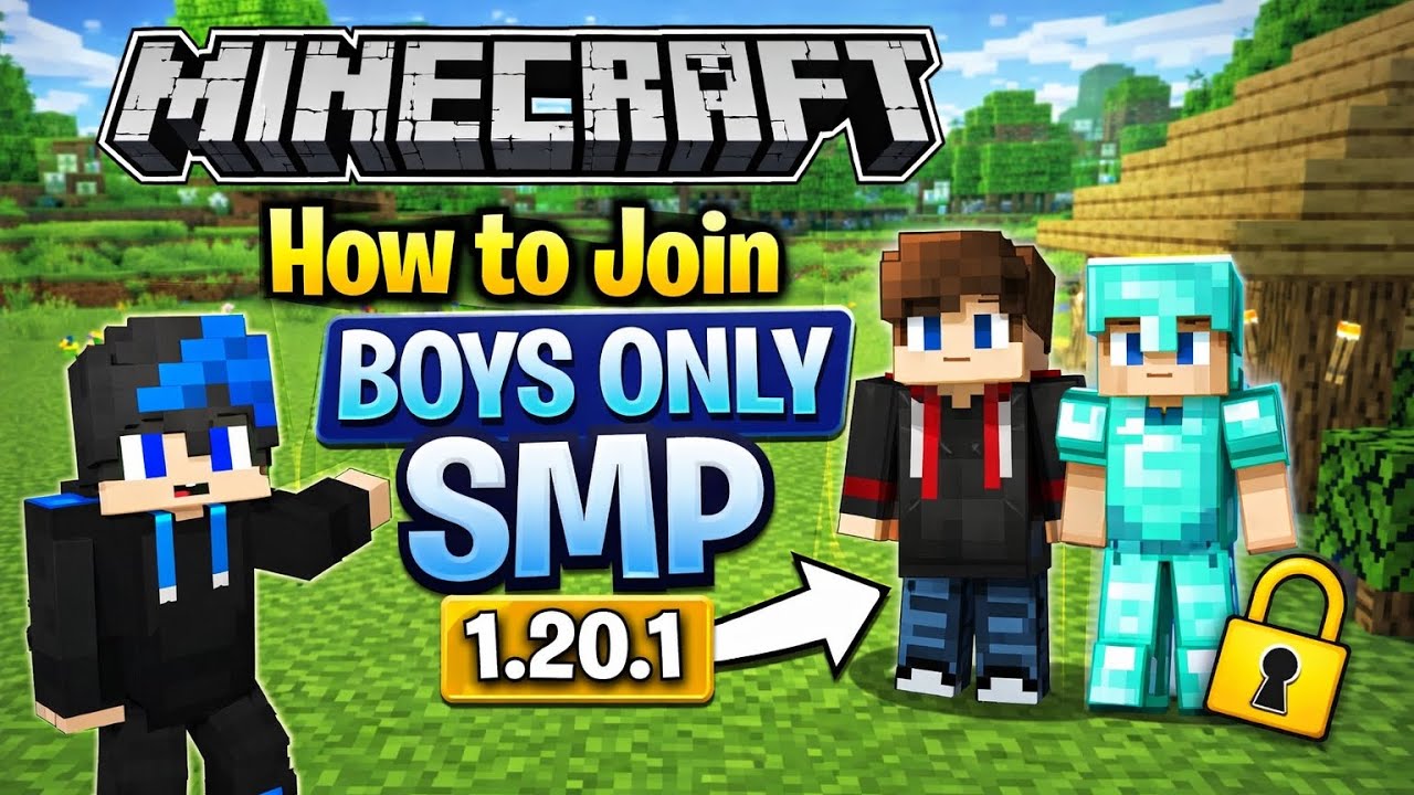 🎮How To Join 'BOYS ONLY' SMP Minecraft 1.21 | Java +Bedrock + Cracked | 24/7 Online Server 👀