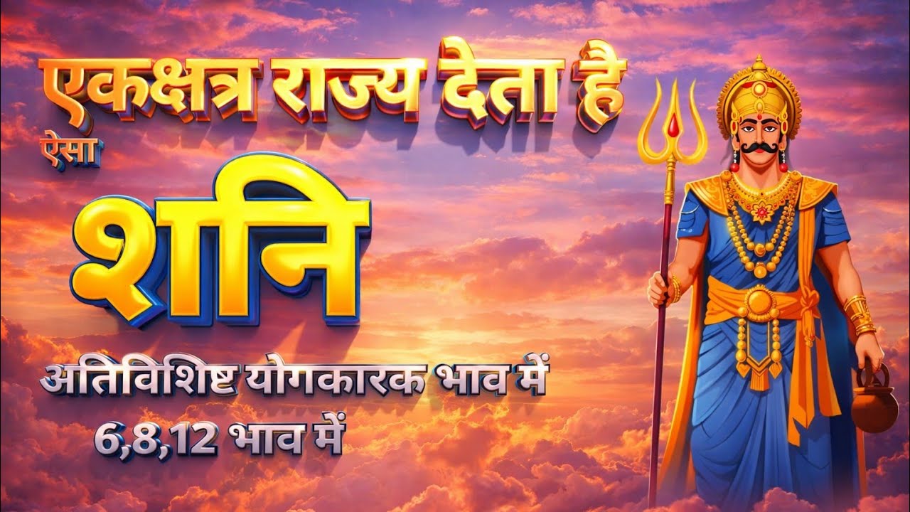 शनि देता है एकक्षत्र राज्य अतिविशिष्ट योगकारक भाव | 6 8 12 भाव में शनि | भाव कारक भाव में शनि 