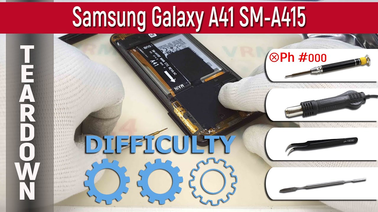 Как разобрать 📱 Samsung Galaxy A41 SM-A415 Разборка и ремонт
