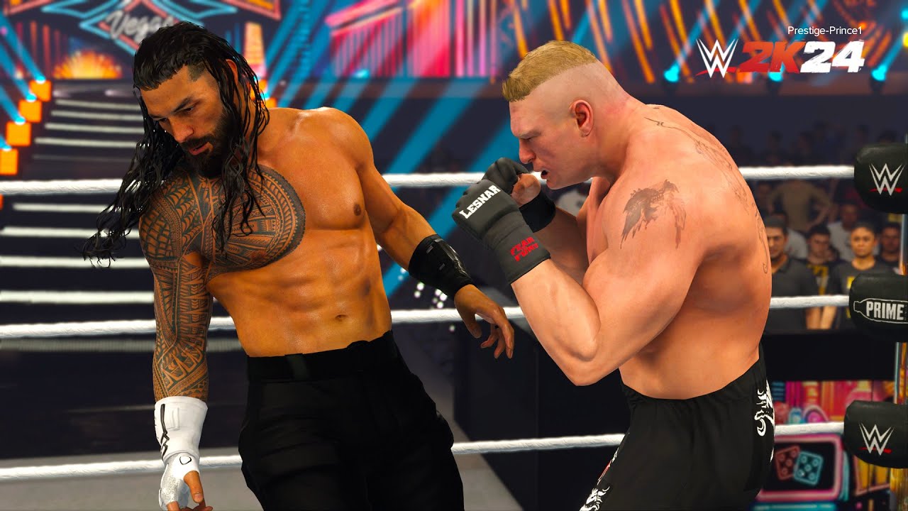 WWE 2K24 - Roman Reigns Vs Brock Lesnar EXTREME RULES MATCH (PS5)