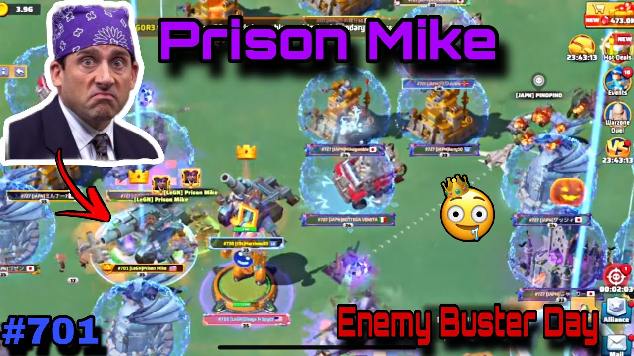 Last war : Enemy Buster day ( I love Saturday lol )- Prison Mike 701