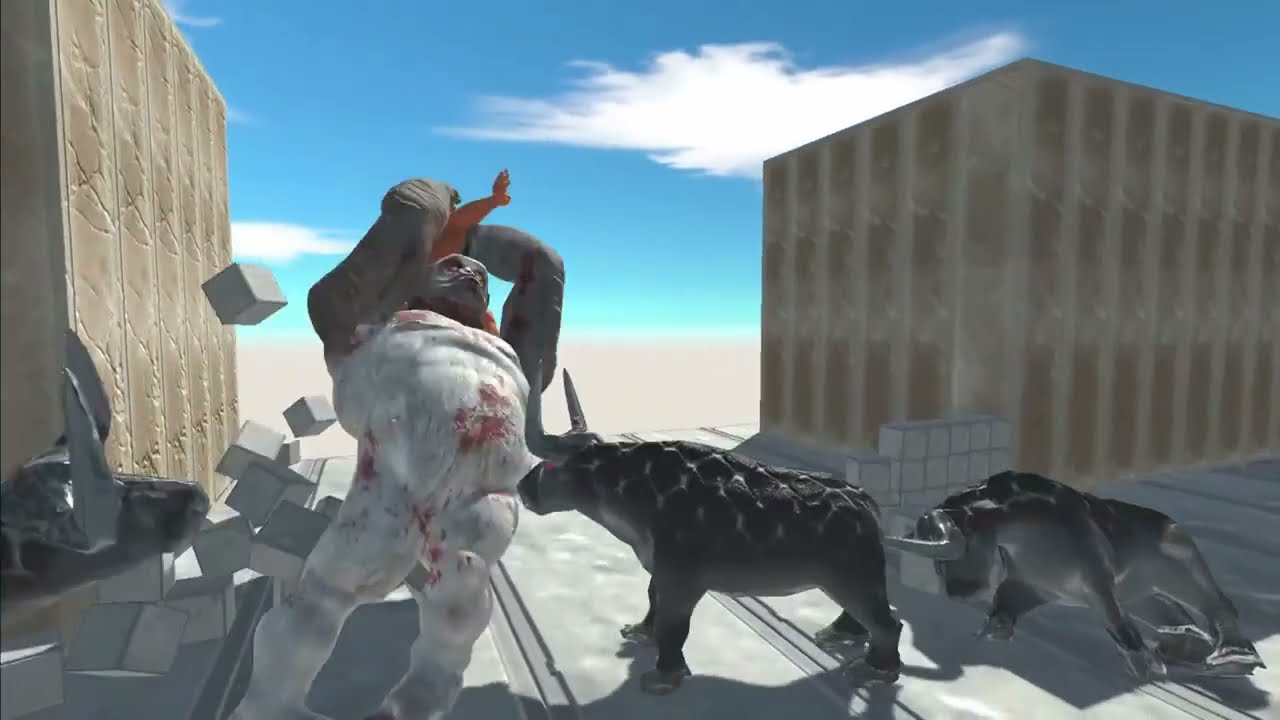BATTLE ROYALE !! SINGE ANCIEN VS ARMÉE HUMAINE ET DINOSAURES