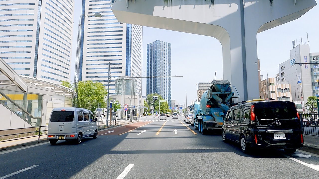 Driving in Japan 4K - Tokyo Drive Toyosu to Higashi-Mukojima (Koto City to Sumida City) ASMR Travel
