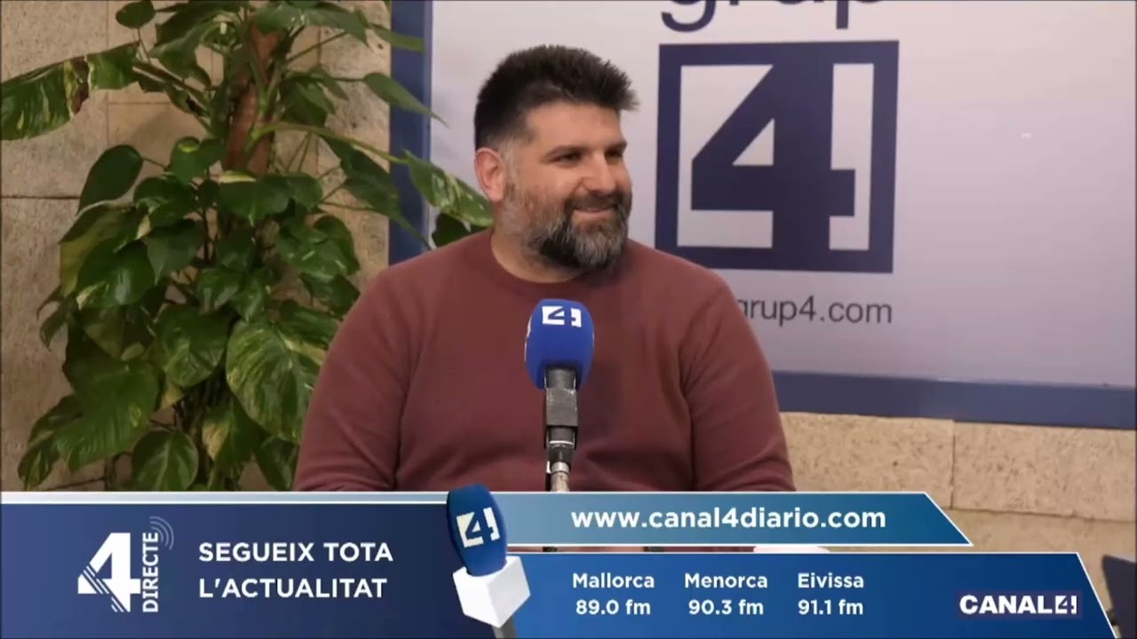 Jaume Febrer, membre de la Junta Directiva del Club Voleibol Conecta Balear Manacor, a 4 Directe.