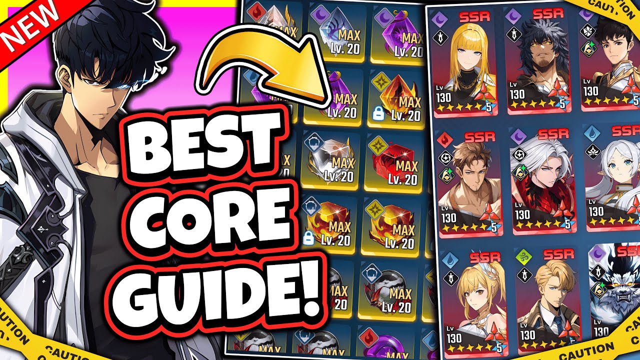 BEST CORE BUILD GUIDE FOR ALL HUNTERS & SUNG JINWOO! UPDATED CORE GUIDE! [Solo Leveling: Arise]