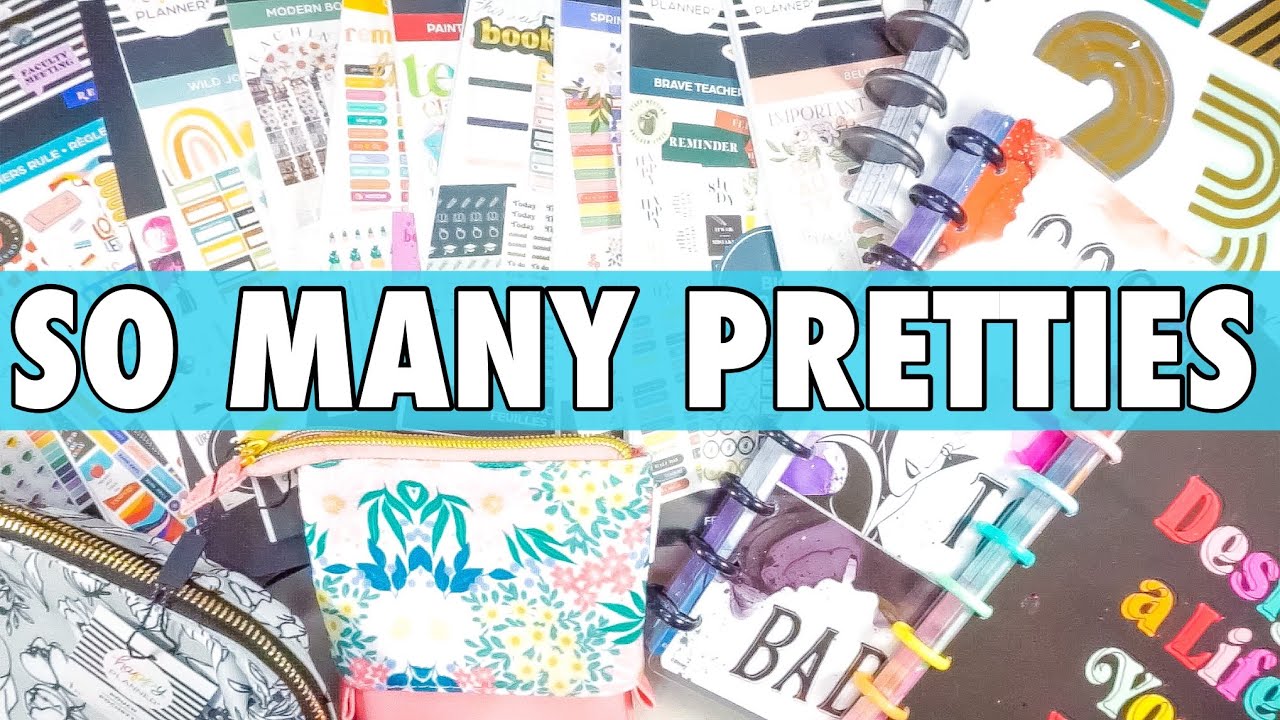 EPIC NEW RELEASE  Back to School 2022 Planner Haul + Flip Through | Happy Planners + Stickers