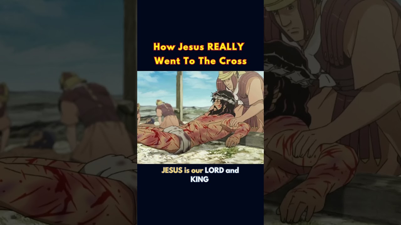 How Jesus REALLY Went To The Cross😭 #shorts #youtube #newtestament #jesus #bible #fypシ