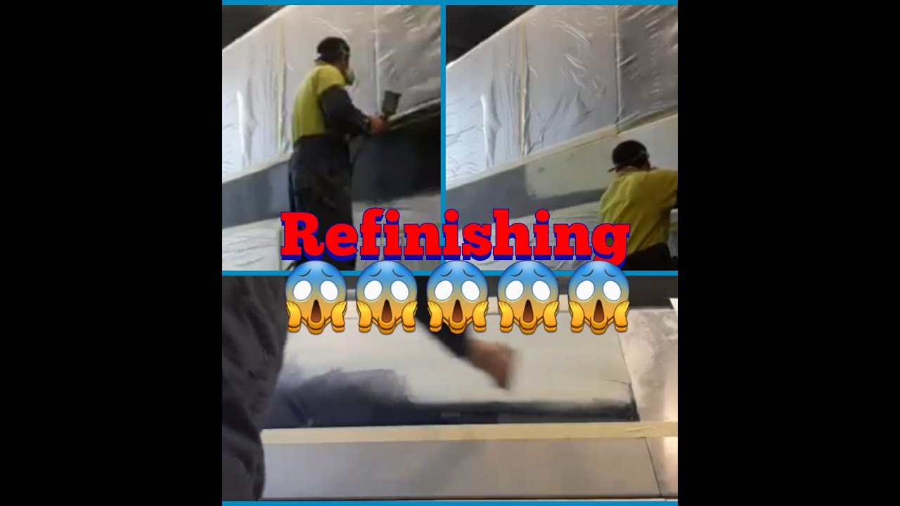 PREP/REPAINT  BLUE/SIVER  L/H SIDE PANEL ON THE ADL BUS