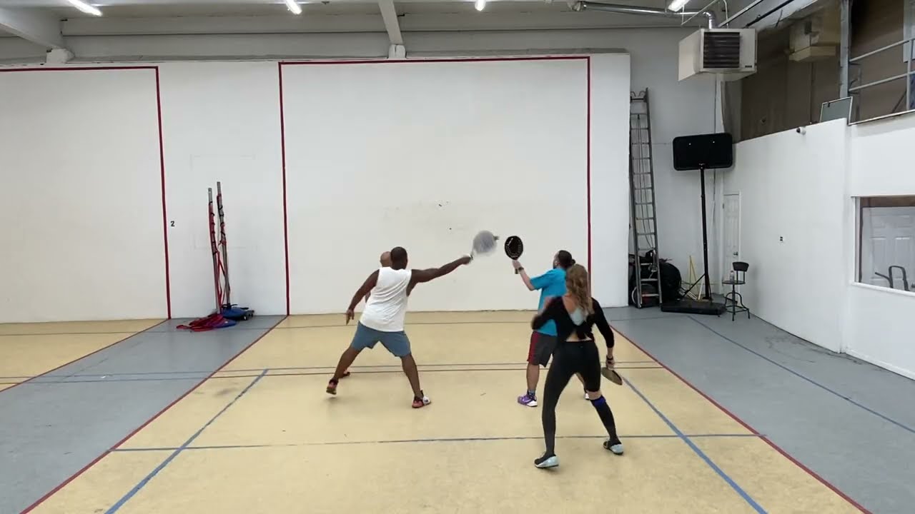 Paddleball-Charlene & Paul vs Frankie & Steven 3.11.26