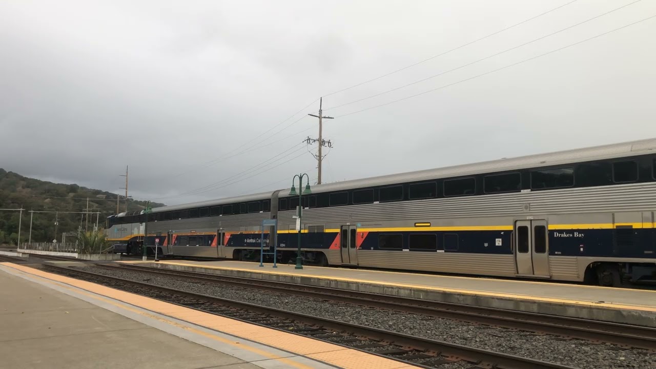 Amtrak 734, 743, and 5 at Martinez