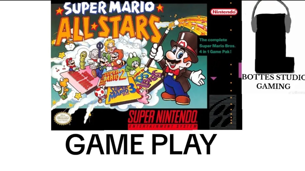 SUPER MARIO ALL STARS SUPER NINTENDO GAME PLAY VERSION PHYSIQUE 