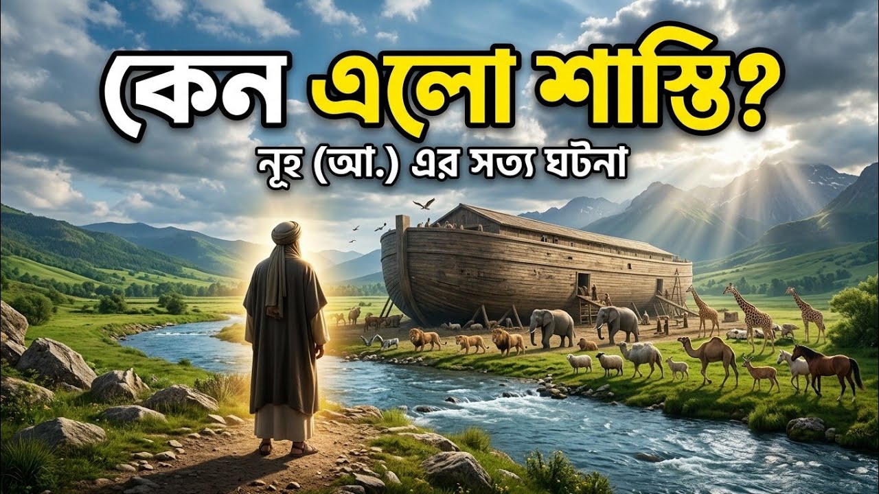 নূহ (আ.) এর নৌকা ও মহাপ্লাবন | কুরআনের সত্য ঘটনা📌