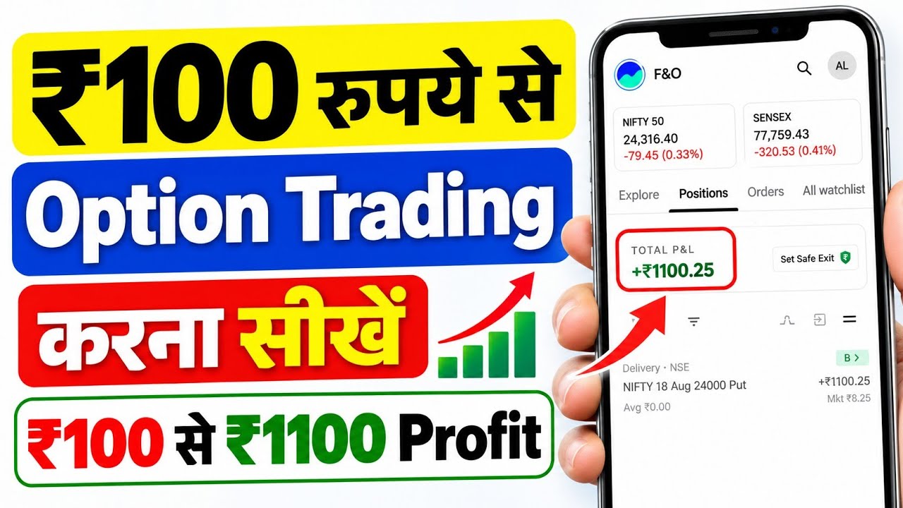 How to Start Option Trading with ₹100 in 2026 | How To Start Option Trading With ₹100 | Option Tr...