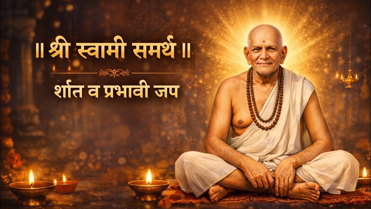 श्री स्वामी समर्थ नामस्मरण 🪷| शांत व प्रभावी जप !स्वामी समर्थांची कृपा सदैव तुमच्यावर राहो. 🙏🪷