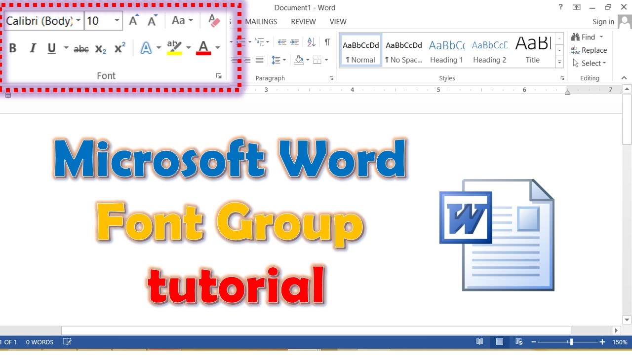 Font group in MS Word in Urdu/Hindi/Learning media