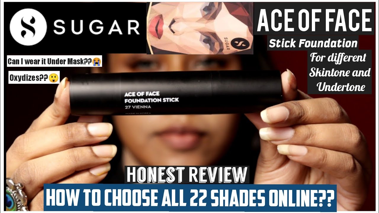 SUGAR ACE OF FACE STICK FOUNDATION NON-SPONSORED HONEST REVIEW VIDEO/ ALL 22 SHADE GUIDE