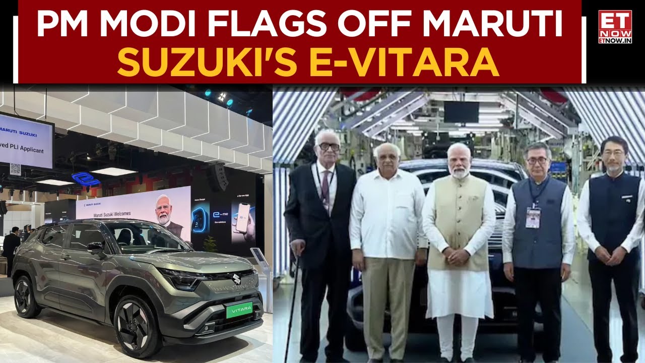 Maruti Suzuki Unveils Its 1st EV- e-Vitara - With PM Modi Flagging It Off | Business News | ET Now