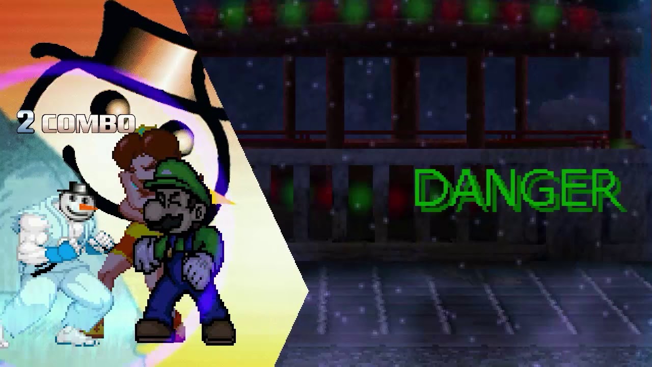 AN Mugen #141: Snow Man VS Super Luigi & Daisy