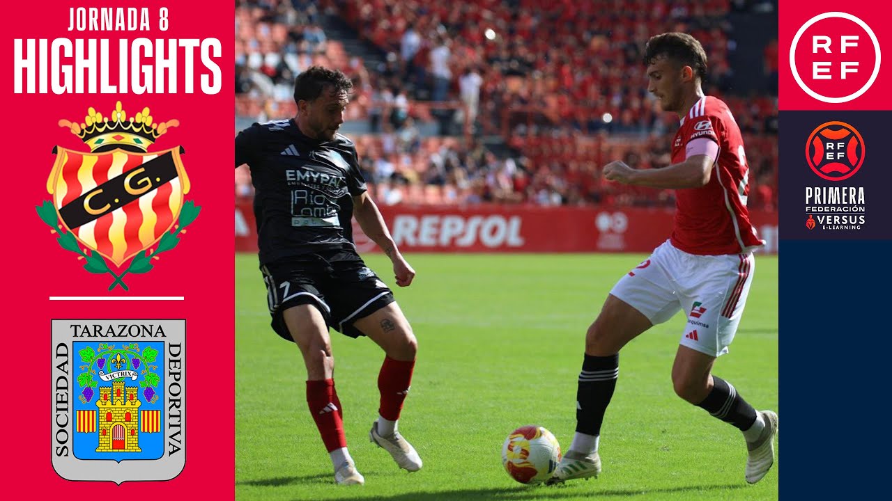 Resumen #PrimeraFederación | Club Gimnàstic de Tarragona 2-1 SD Tarazona | Jornada 8 | Temp. 25/26