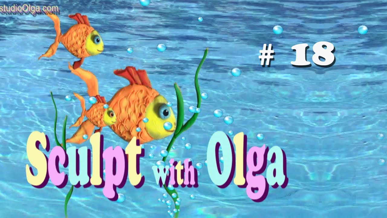 #18 Sculpt a Fish. Pre-school Clay Modeling. Пластилин для дошкольников. Art в детском саду