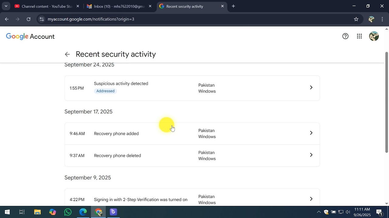 Как проверить активность в аккаунте Gmail