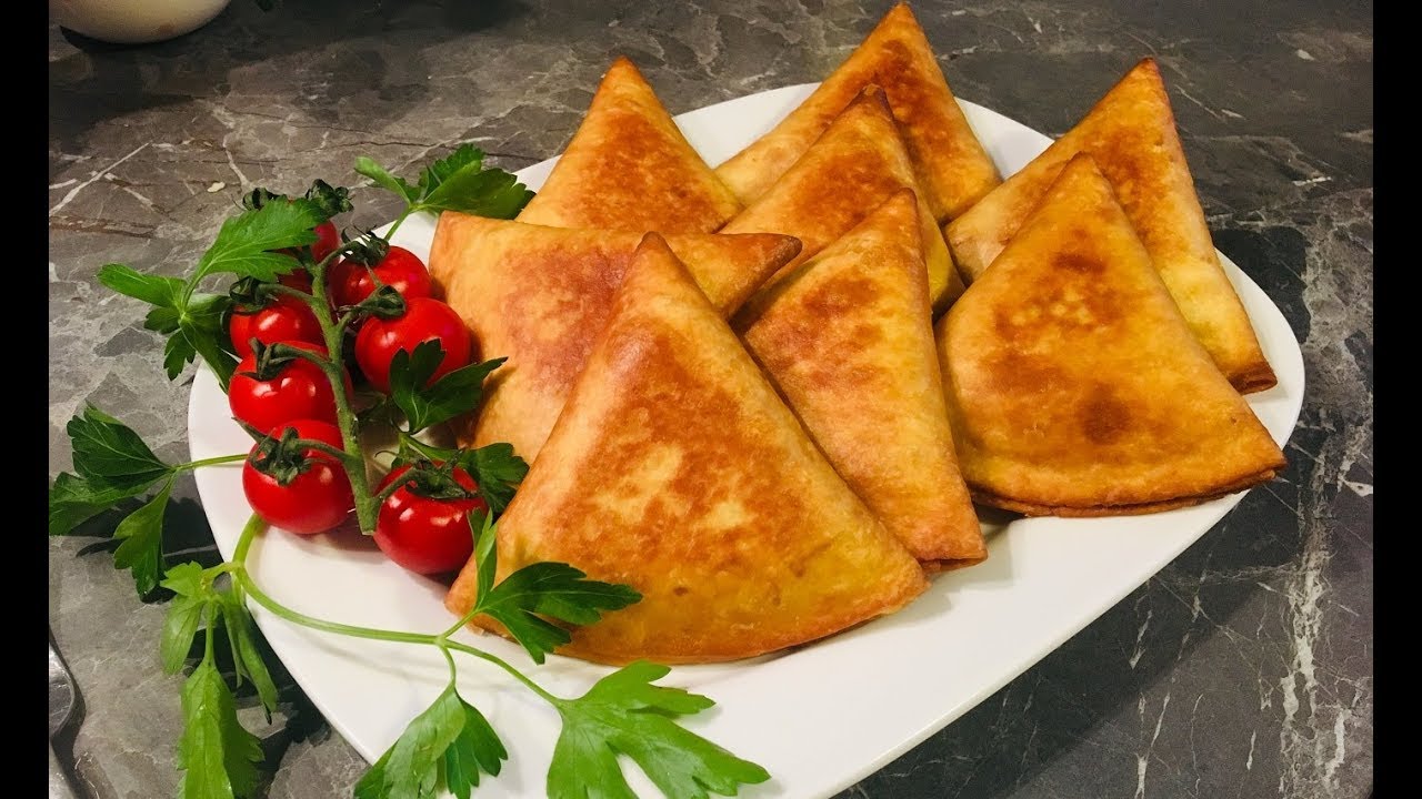 مثلثات اكسبريس وجديهم فأخر لحضة قبل الافطار بدون عجين بلا ورقة | Gefüllte Taschen Blitzrezept