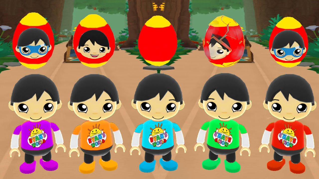TAG WITH RYAN COLORMIX RED TSHIRT RYAN ALL COSTUME UNLOCK
