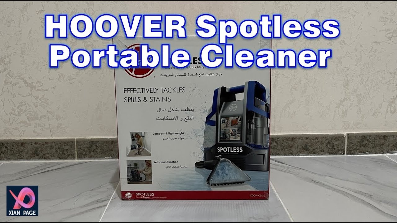 HOOVER Spotless Portable Carpet and Upholstery Cleaner Unboxing