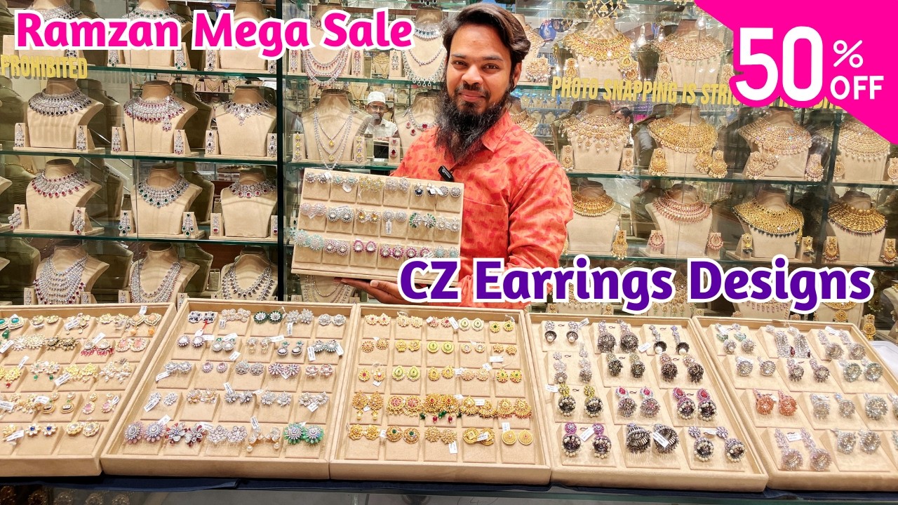 RAMZAN Naya Designs #50%off Celebrity Inspired Ruby Kundan CZ Stone Earrings Charminar Laadbazar