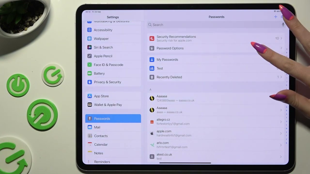 Apple iPad Pro 13 2024 - How to Disable Password Autofill | Manage Your Login Credentials