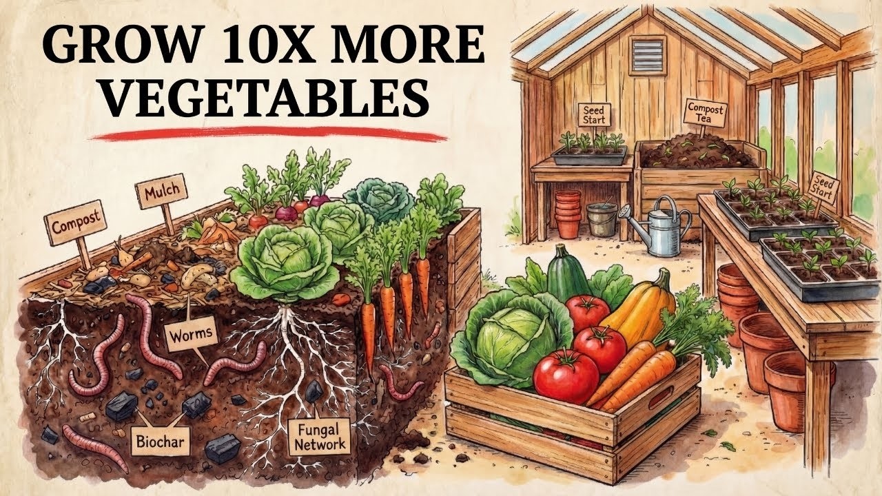 How to Build Living Soil That Grows Massive Vegetables Without Fertilizer