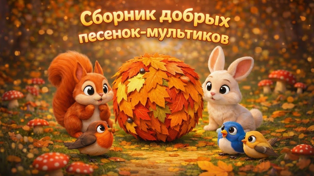 Сборник добрых песенок мультиков #детскиепесни #мультик