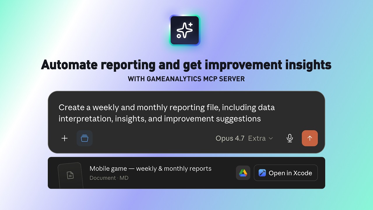 How Gamebit Studio automates weekly game reports with AI |&nbsp;GameAnalytics MCP Server