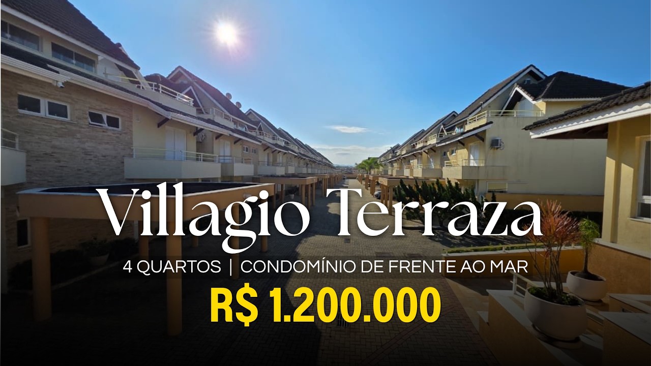 TRIPLEX FRENTE AO MAR em Condom&iacute;nio Fechado  | 4 Quartos, &Aacute;rea Gourmet e Piscina!