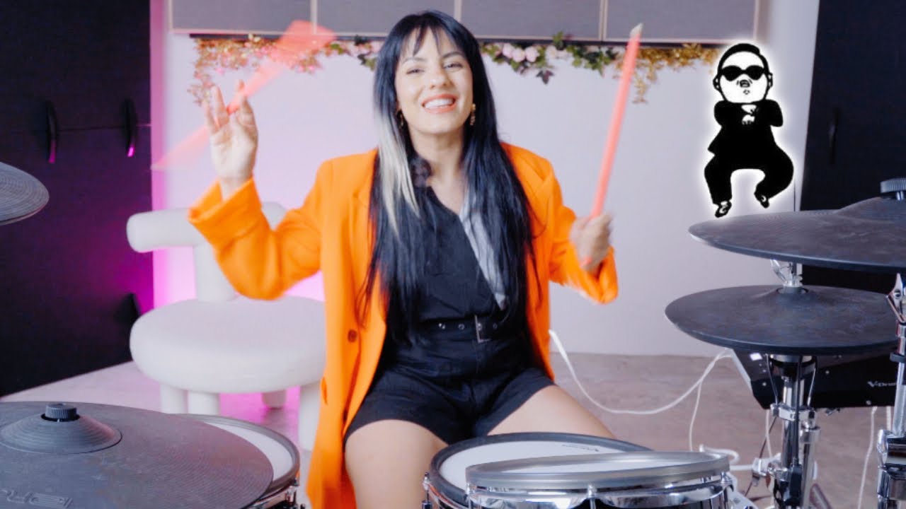 Drumming on GANGNAM STYLE by PSY! 🥁 | Ihan Haydar Drum Cover