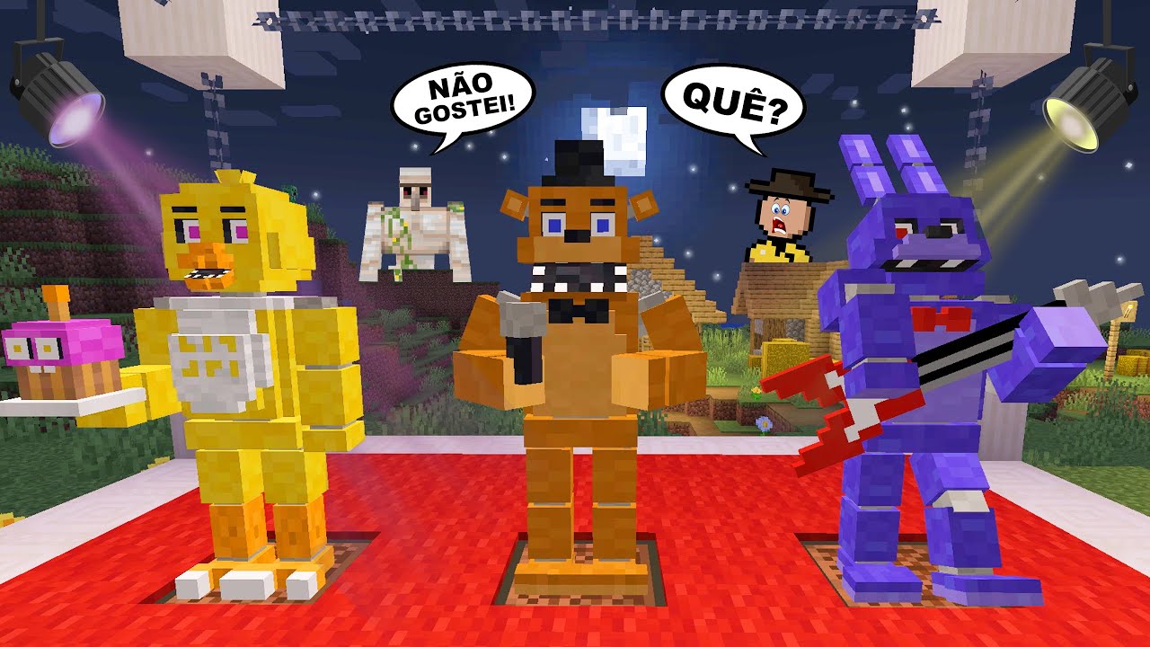 OS ANIMATRONICS FAZEM SHOW no Minecraft