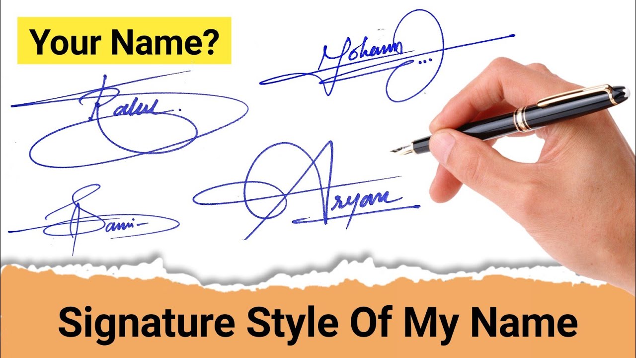 ✅ Signature style simple name | Signature style name | Signature easy name 