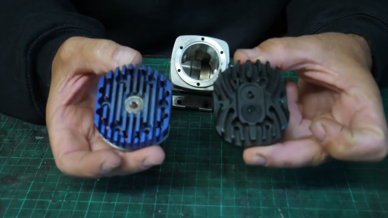 An introduction to Nick Maxwell's new (2023) MaxxGlo twin plug head for the OS105 HZ engine  part 1